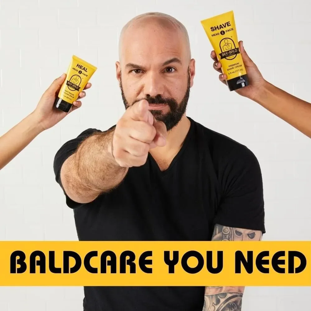 BEE BALD HEAL Post-Shave Healing Balm 2 fl oz (2 Pack) – New Sealed Fresh